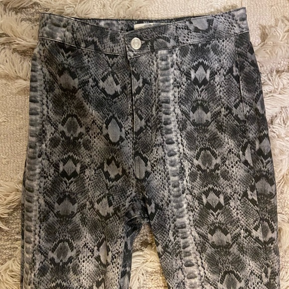 Just Float On Snake Print Flare Pants - Picture 10 of 12